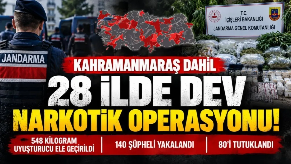 28 İlde Dev Uyuşturucu Operasyonu: 80 Şüpheli Tutuklandı